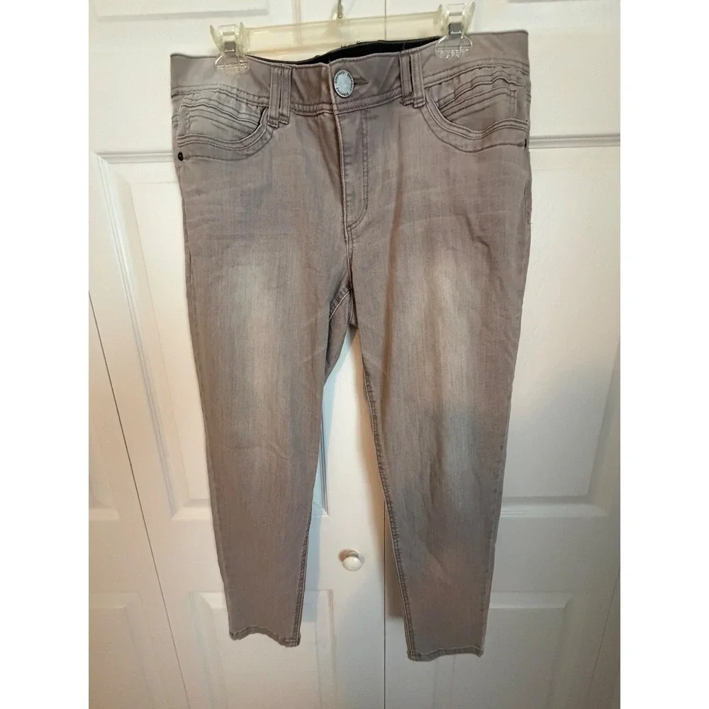 Democracy Absolution Skinny Jeans Grey Denim Pants Womens Size 12
